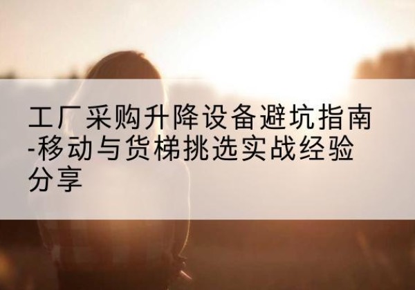 天全移动式升降机怎么选-工厂采购升降设备避坑指南-移动与货梯挑选实战经验分享