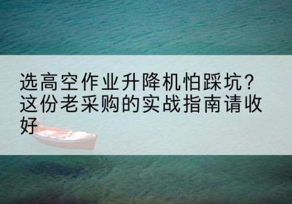 天全高空作业升降机厂家推荐-选高空作业升降机怕踩坑？这份老采购的实战指南请收好